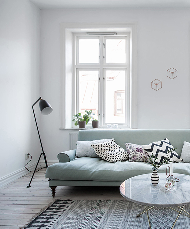 Home tour | A Swedish apartment with splashes of spring colour | These Four Walls blog