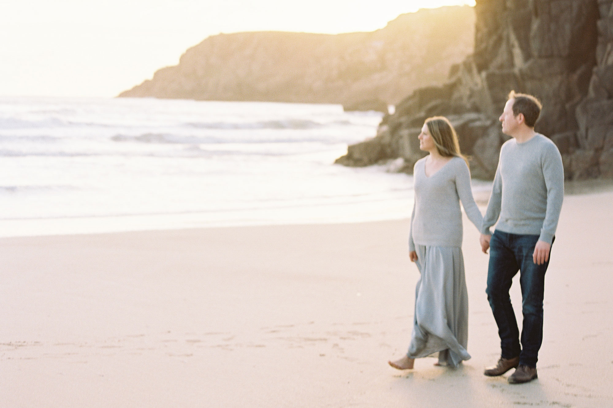 Our engagement photos on the Cornish coast | These Four Walls blog