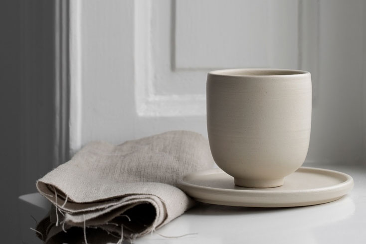 Minimalist ceramics from Melo | These Four Walls blog