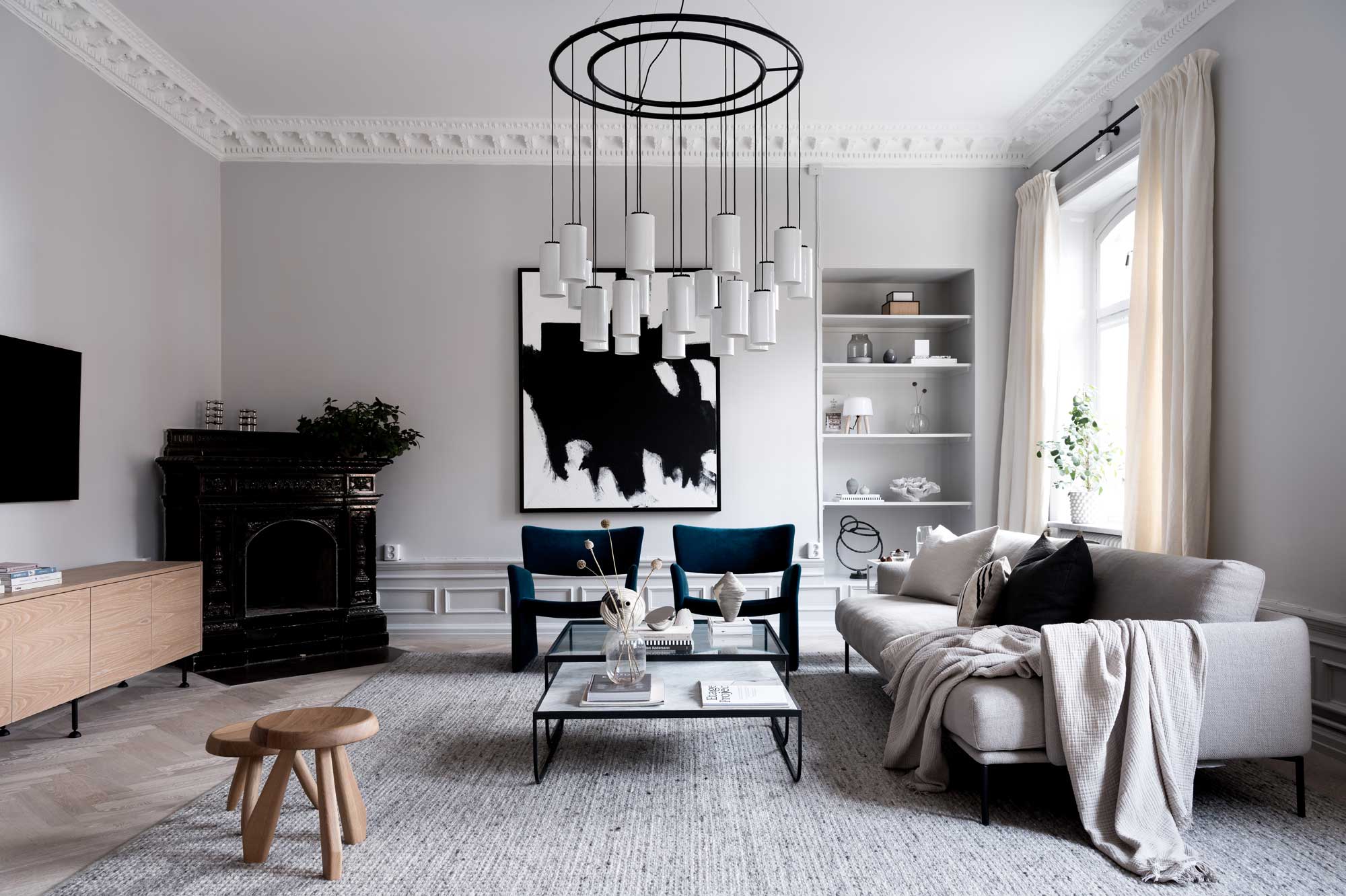 Home tour - an elegant family apartment in Stockholm | These Four Walls blog