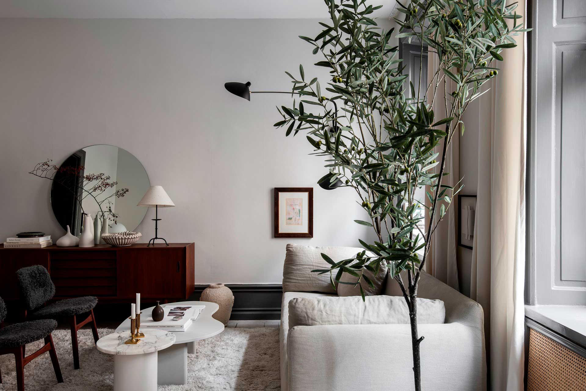 Home tour - a cosy Stockholm apartment in soft shades of grey | These Four Walls blog