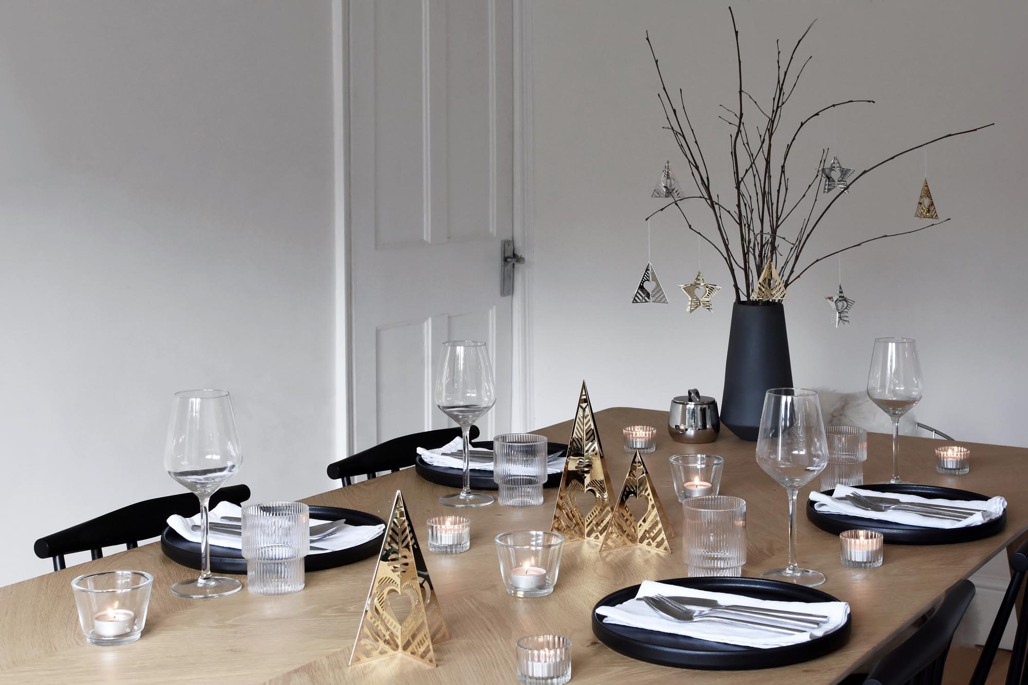 Minimalist festive styling with Georg Jensen's 2019 'Christmas Collectibles' | These Four Walls blog