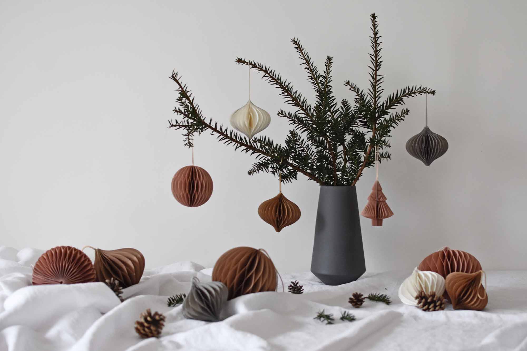 Christmas inspiration with paper baubles | These Four Walls blog