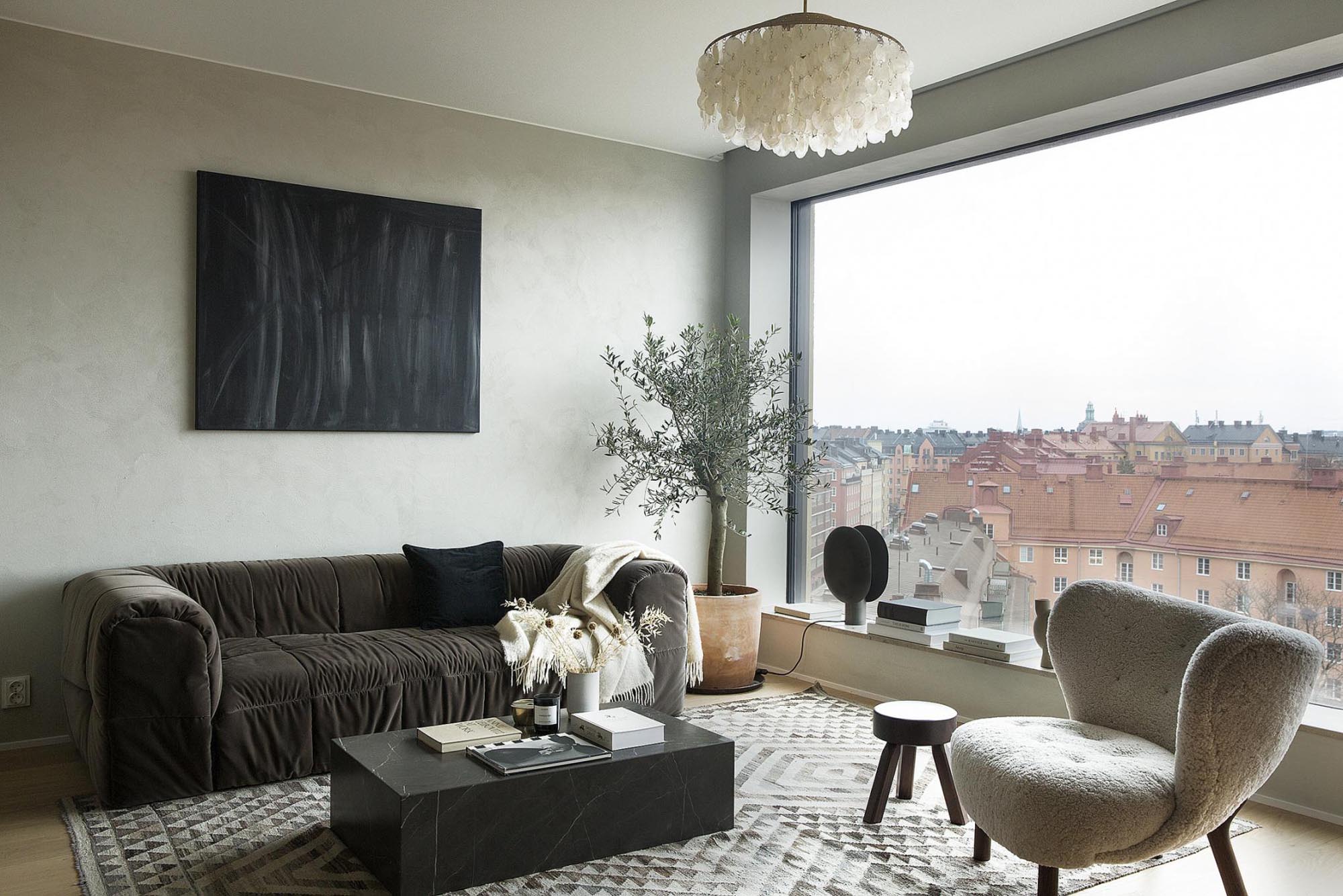 Home tour | A sleek yet gently eclectic Stockholm apartment | These Four Walls blog