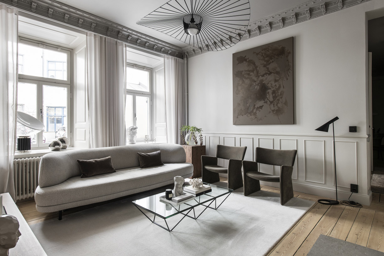 Home tour - a sophisticated turn-of-the-century Stockholm apartment | These Four Walls blog