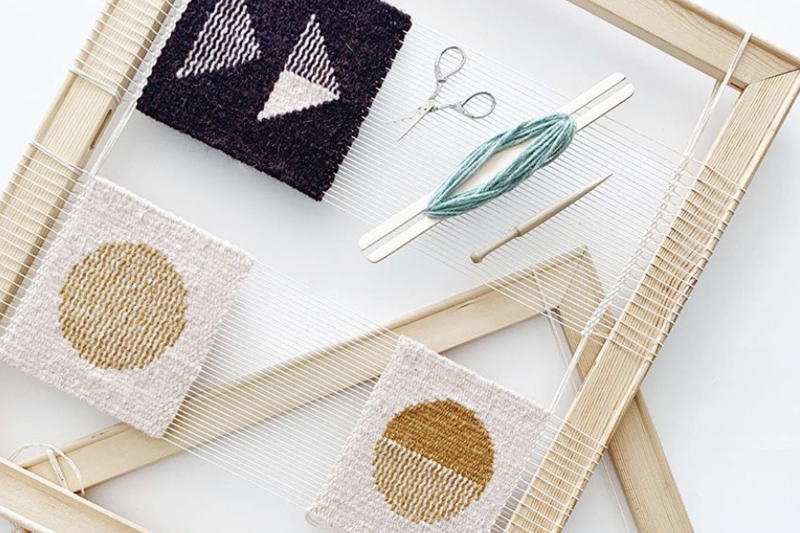 Geometric weaving with Christabel Balfour | Craft kits and online workshops to try at home | These Four Walls blog