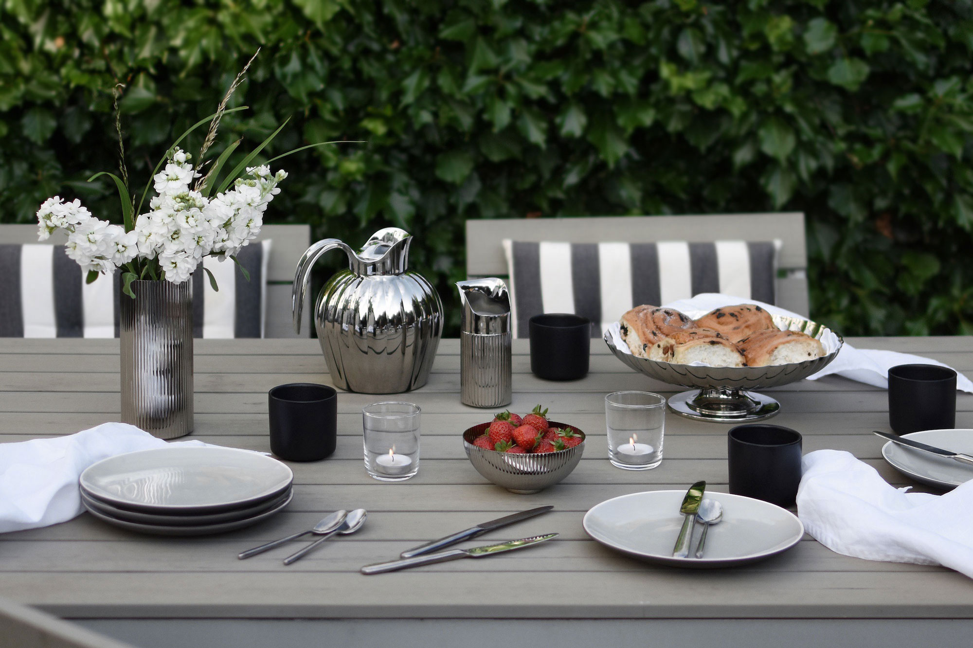 A relaxed summer celebration with Georg Jensen's 'Bernadotte' collection | These Four Walls blog