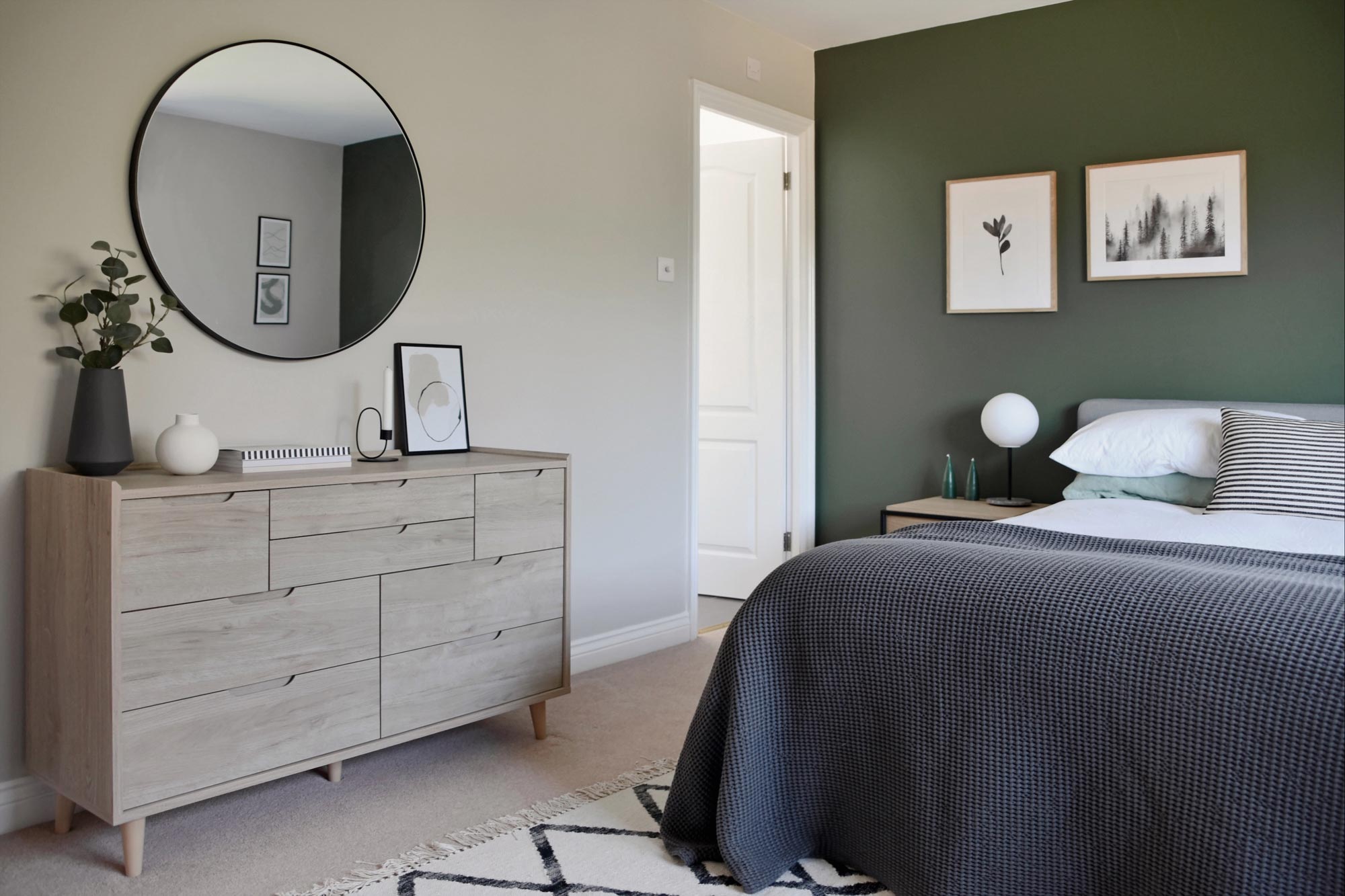 Design project: a restful green bedroom | These Four Walls blog