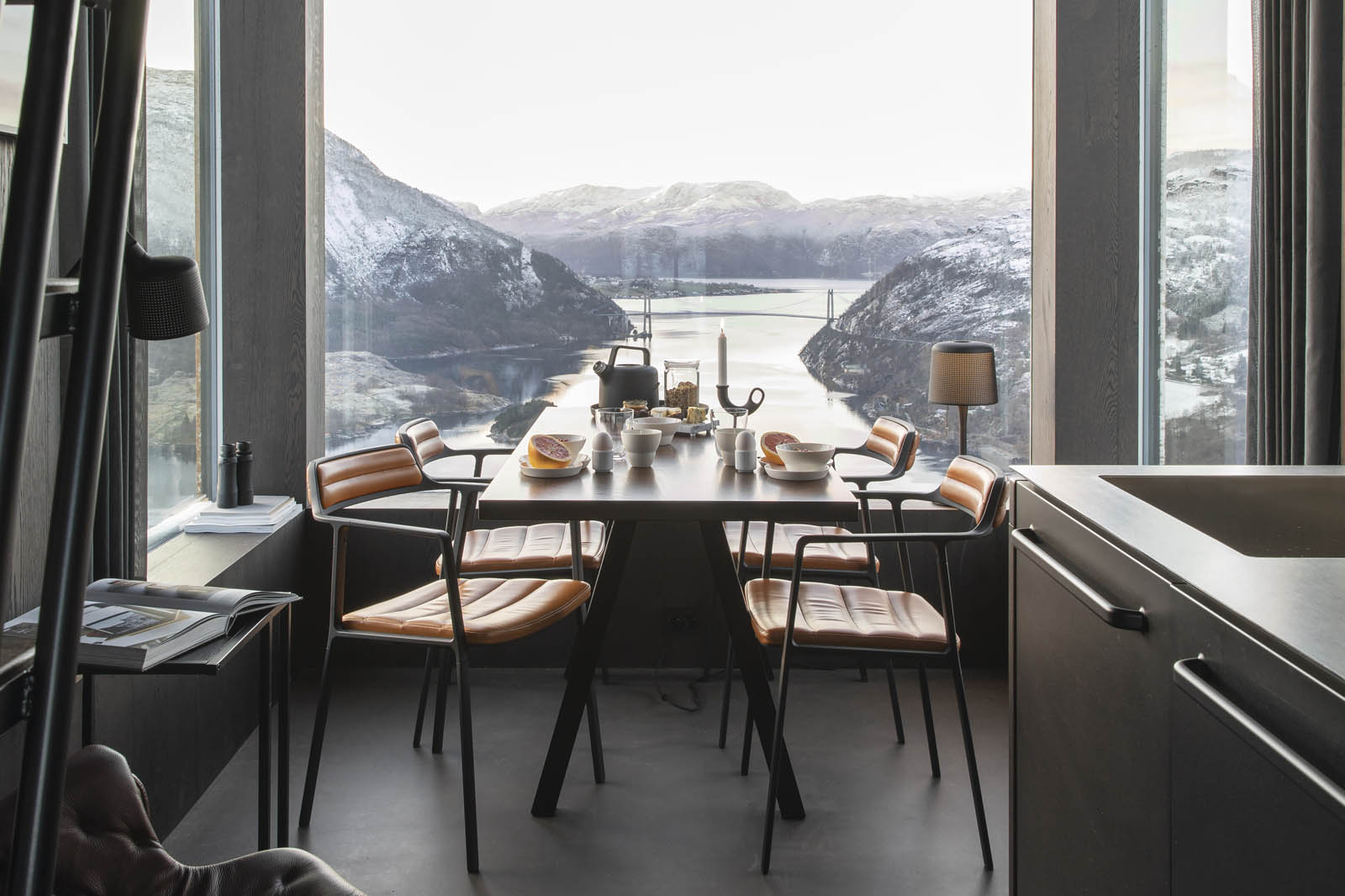 The Bolder - a pair of spectacular guest cabins high above a Norwegian fjord | These Four Walls blog