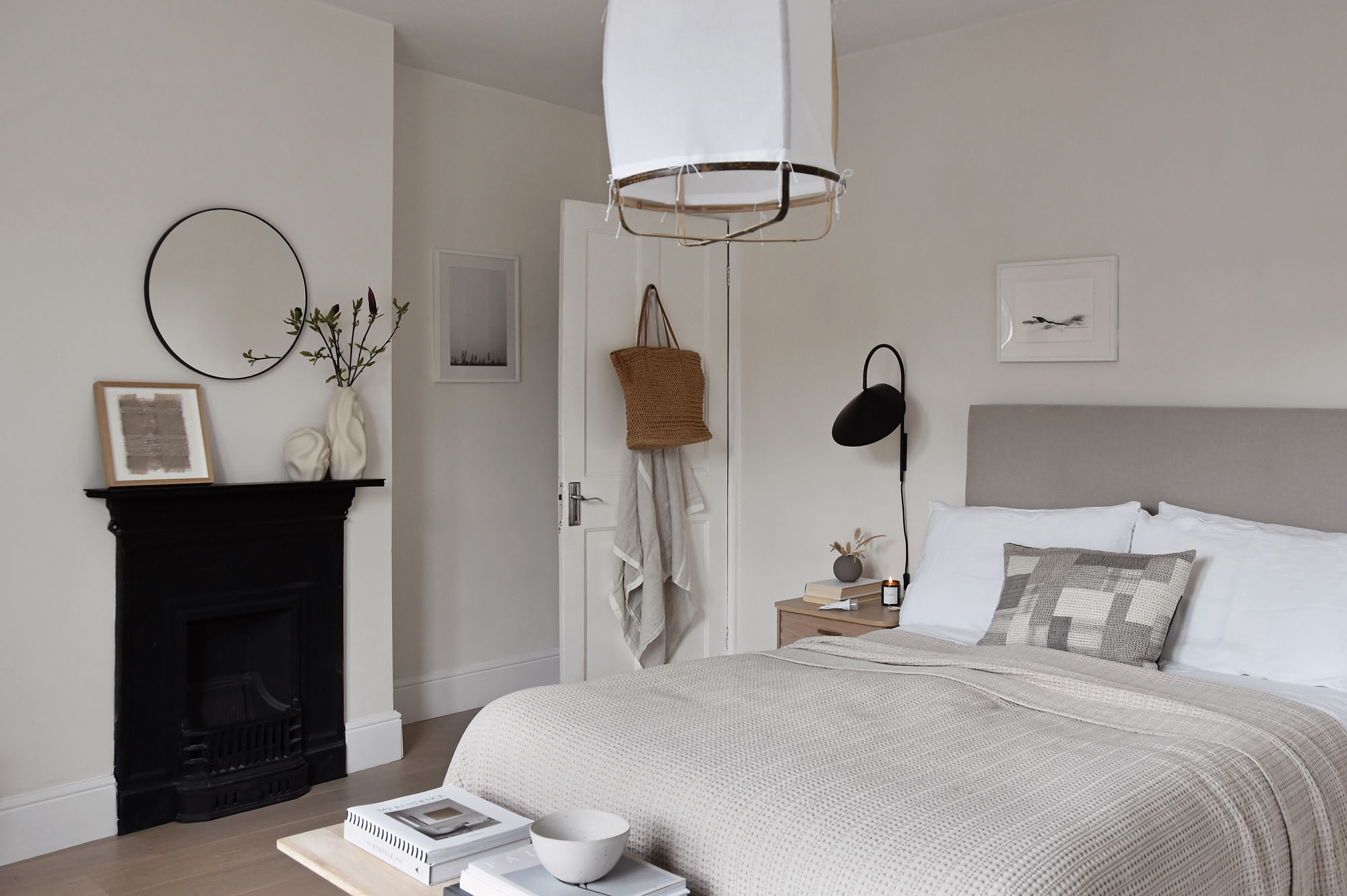 A soft, minimalist beige bedroom: the reveal | These Four Walls blog