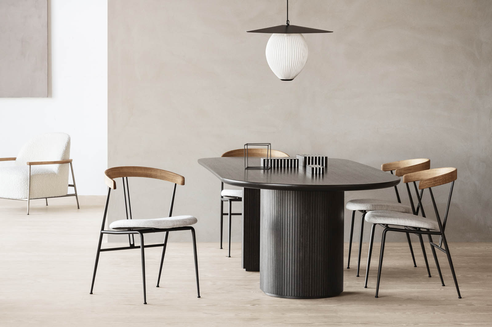 The minimalist 'Violin' chair from Gubi - elegant, timeless Nordic design at its best | New finds - May 2021 | These Four Walls blog