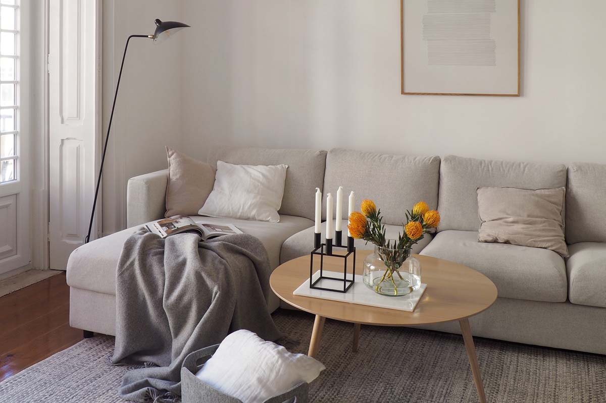 Home tour - Nordic minimalism meets original features in Lisbon | These Four Walls blog
