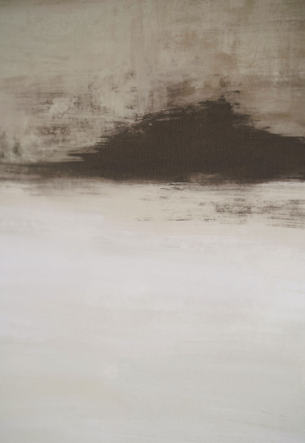 Minimalist abstract landscape painting | Art for awkward spaces with Atelier Printworks | These Four Walls blog