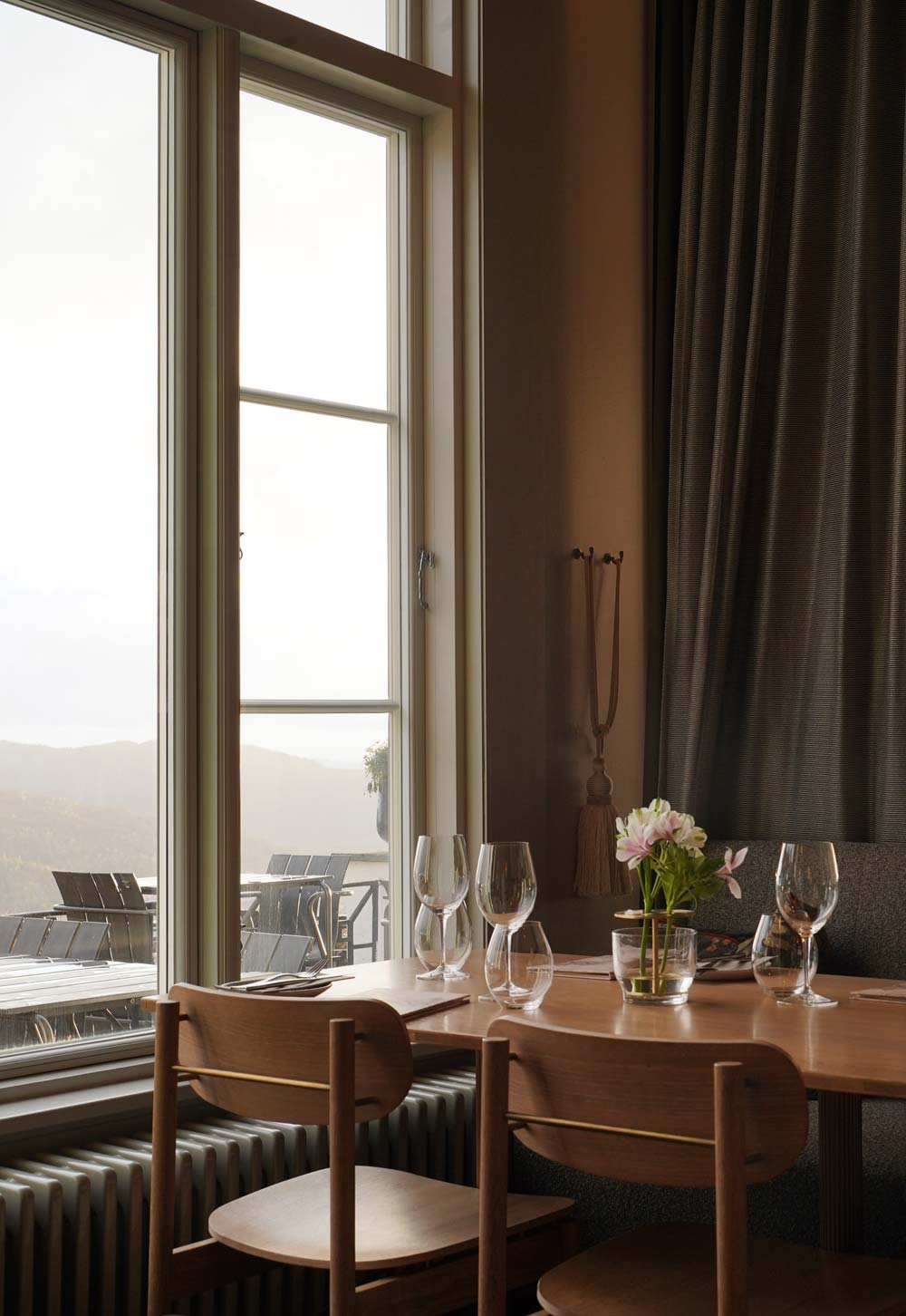 Where to eat and drink in Bergen, Norway - Fløirestauranten, the restaurant at the top of Mount Fløyen | These Four Walls blog